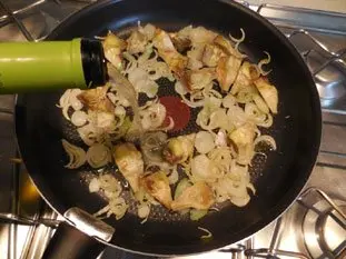 Artichauts violets braisés au vin blanc : Étape 4