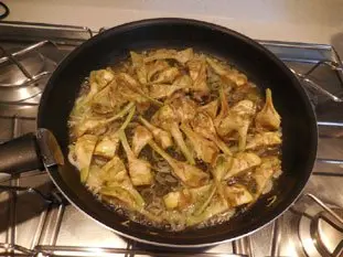 Artichauts violets braisés au vin blanc : Étape 5