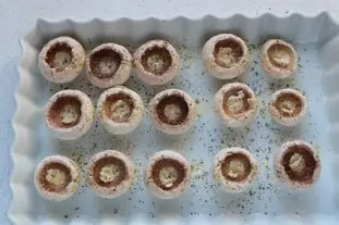 Champignons farcis : Étape 1