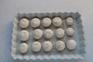 Champignons farcis : Étape 2