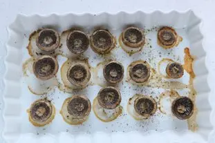 Champignons farcis : Étape 3