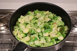 Poêlée de légumes verts : Étape 5
