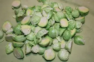 Choux de Bruxelles au four : Étape 1