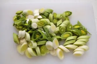 Poireaux vapeur et sabayon aux morilles : Étape 1