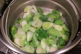 Poireaux vapeur et sabayon aux morilles : Étape 3