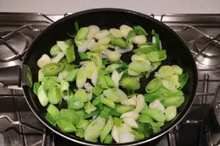 Poireaux vapeur et sabayon aux morilles : Étape 4