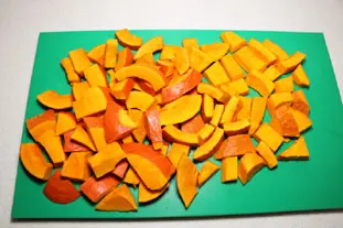 Potimarron braisé au jus de viande : Étape 1