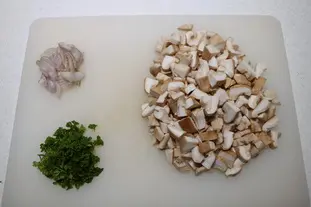 Oeufs aux shiitakés : Étape 2