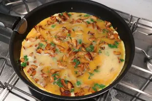 Oeufs aux shiitakés : Étape 8