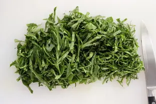 Omelette à l'oseille : Étape 2