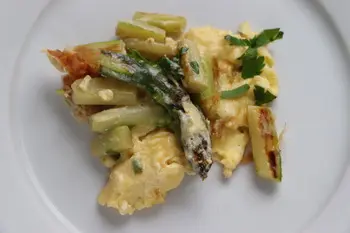 Oeufs aux asperges vertes et Parmesan