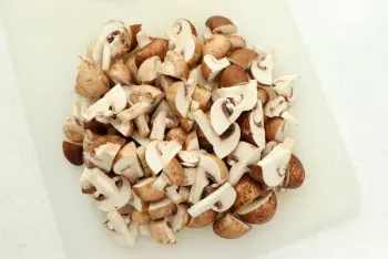 Œufs cassés aux champignons : Étape 4