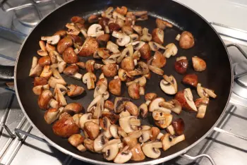 Œufs cassés aux champignons : Étape 9
