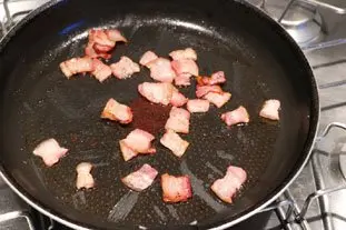 Omelette choux et lard : Étape 3