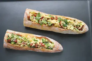 Baguette garnie : Étape 7