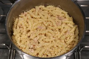 Pâtes au thon : Étape 4