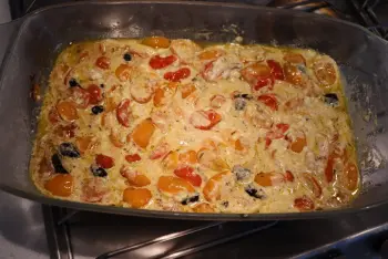 Pâtes aux tomates cerises, olives et feta : Étape 8