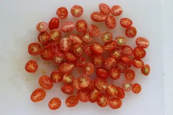 Spaghetti aux tomates et pesto : Étape 1