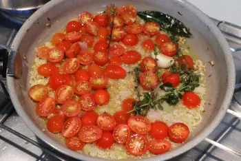 Spaghetti aux tomates et pesto : Étape 6