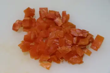 Pâtes papillons à la truite fumée : Étape 1