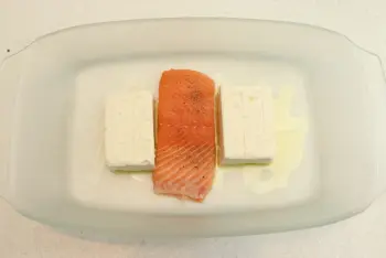 Pâtes à la feta, saumon, tomates cerises et épinards d'Erika : Étape 5