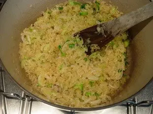 Risotto crémeux aux petits légumes : Étape 15