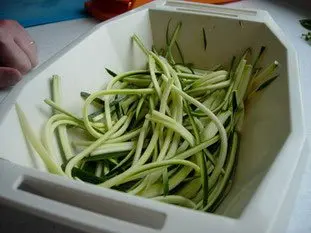 Tagliatelles et spaghetti de courgettes façon carbonara : Étape 3