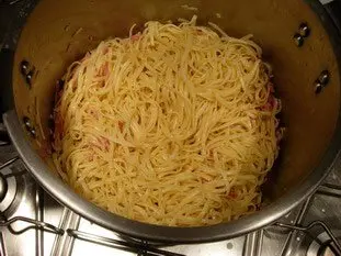 Spaghetti Carbonara : Étape 4