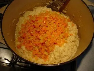 Risotto crémeux aux légumes et graines de lin : Étape 12