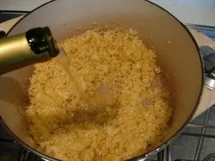 Risotto crémeux aux légumes et graines de lin : Étape 7