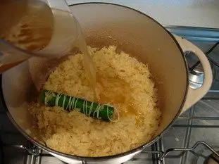 Risotto crémeux aux légumes et graines de lin : Étape 8