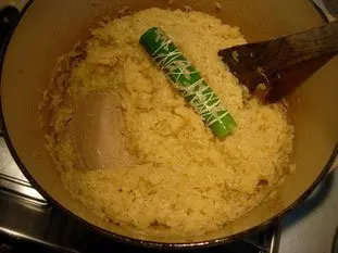 Risotto crémeux aux légumes et graines de lin : Étape 9