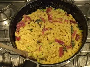 Pâtes aux asperges vertes : Étape 6