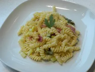 Pâtes aux asperges vertes : Étape 7