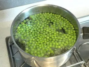 Riz aux petits pois : Étape 1