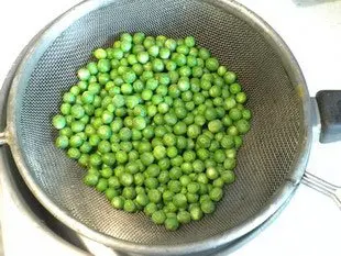 Riz aux petits pois : Étape 2