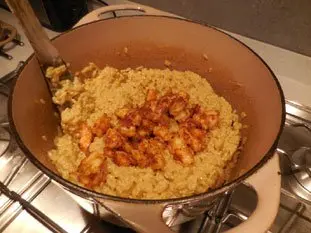 Risotto de crevettes au curry : Étape 10
