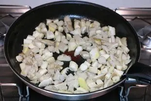 Penne aux champignons : Étape 2