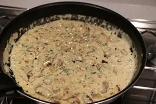 Penne aux champignons : Étape 5