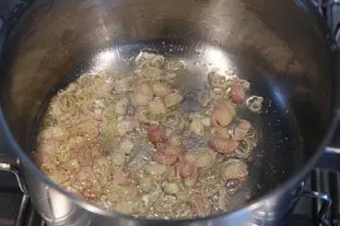 Pâtes aux champignons : Étape 3