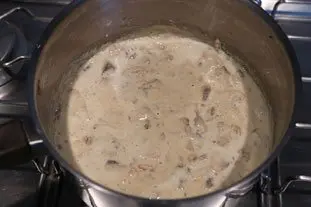 Pâtes aux champignons : Étape 5