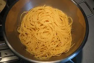 Pâtes aux champignons : Étape 7