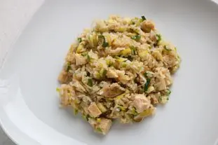 Riz de poule aux poireaux