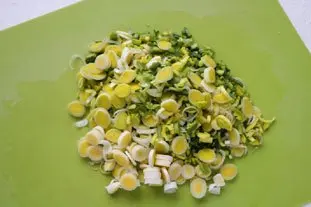 Riz de poule aux poireaux : Étape 1