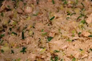 Riz de poule aux poireaux : Étape 12