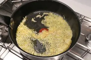 Riz de poule aux poireaux : Étape 4