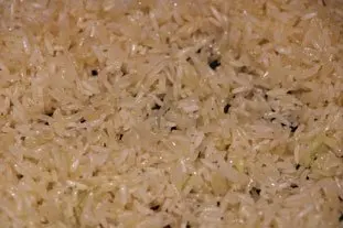 Riz de poule aux poireaux : Étape 6