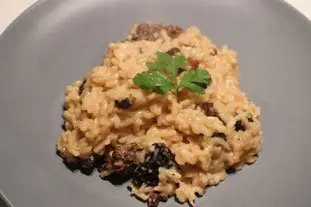 Risotto aux morilles, vin Jaune et Mont d'or