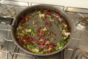 Riz sauté aux champignons et jambon : Étape 12