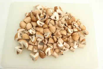 Riz sauté aux champignons et jambon : Étape 4